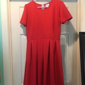 LulaRoe Red Amelia Large